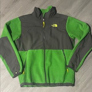 The North Face Men's Vibrant Green and Charcoal Jacket